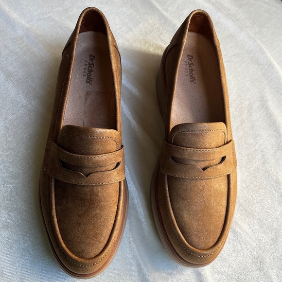 Dr. Scholl's Shoes - Dr. Scholl’s Platform Loafers Women Size 10 Tan